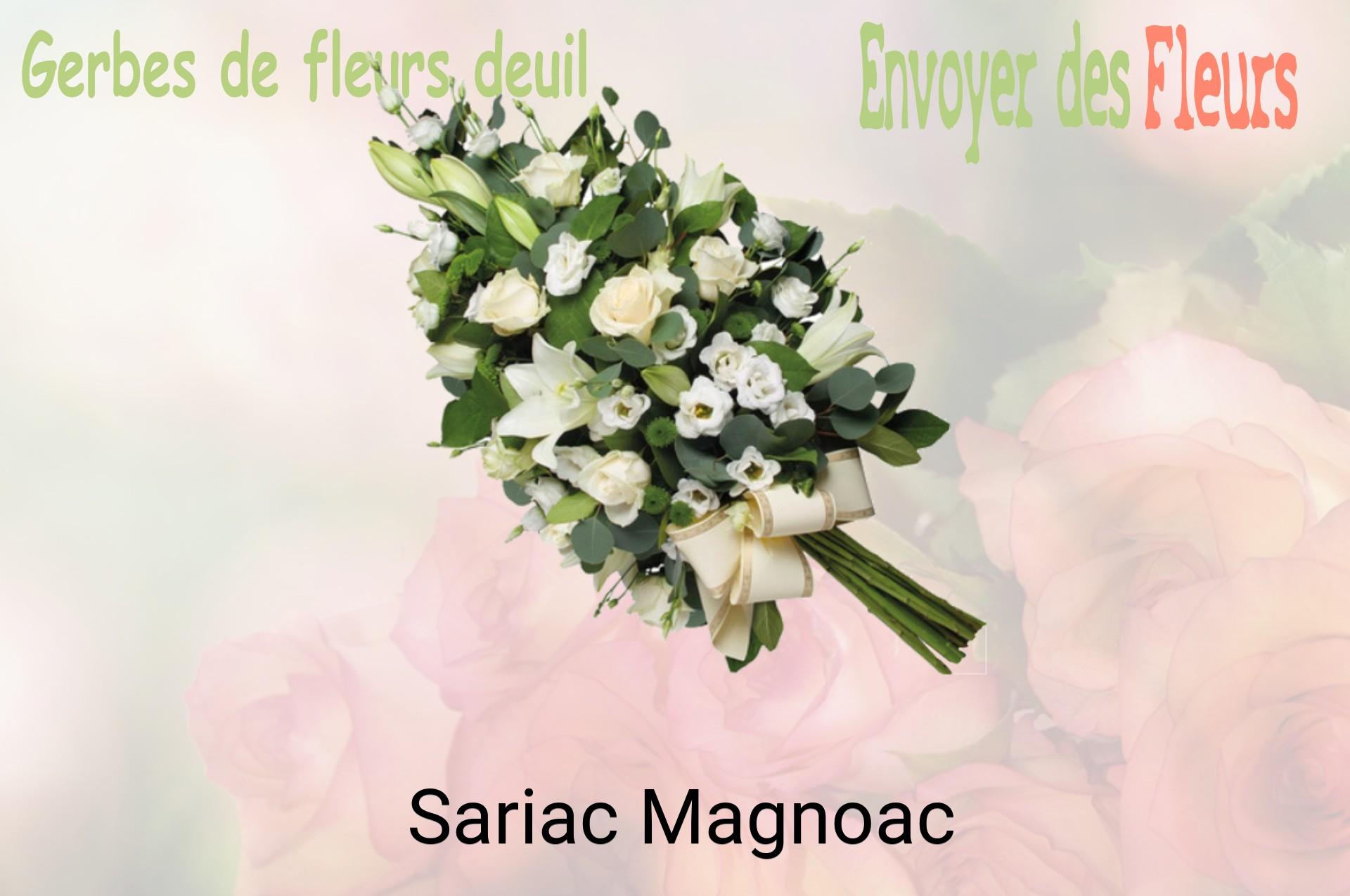 Gerbe de fleurs de deuil livrée à Sariac-Magnoac